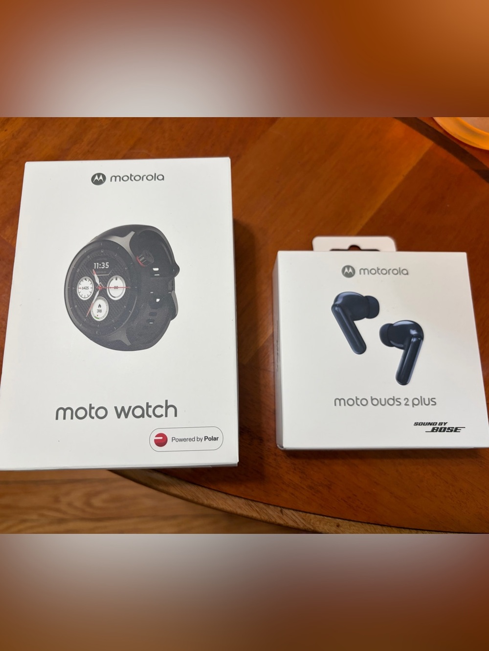 Motorola Moto Watch and Moto Buds 2 Plus by Bose Brand New